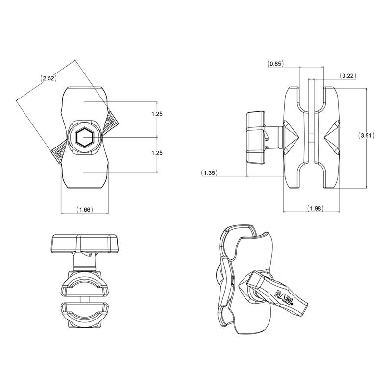 ram-201u-b dimensions