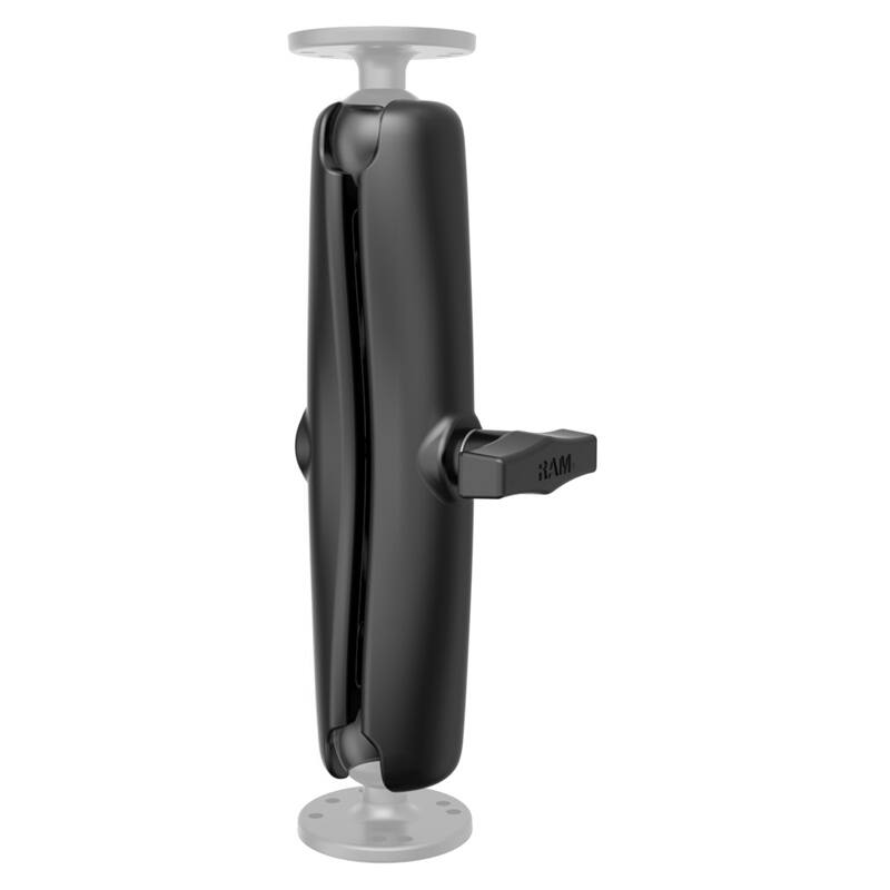 RAM-201U-D RAM® Double Socket Arm - C Size Long with clear bases