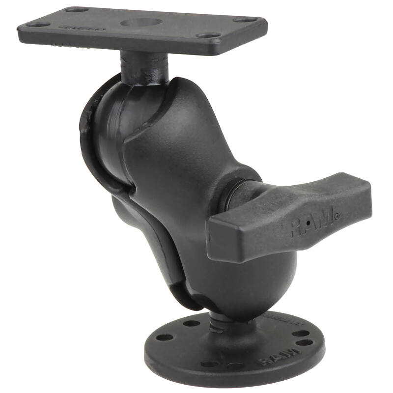 RAM-202-153-B-202U RAM® Drill-Down Double Ball Mount for Humminbird Helix 5 - Short Arm