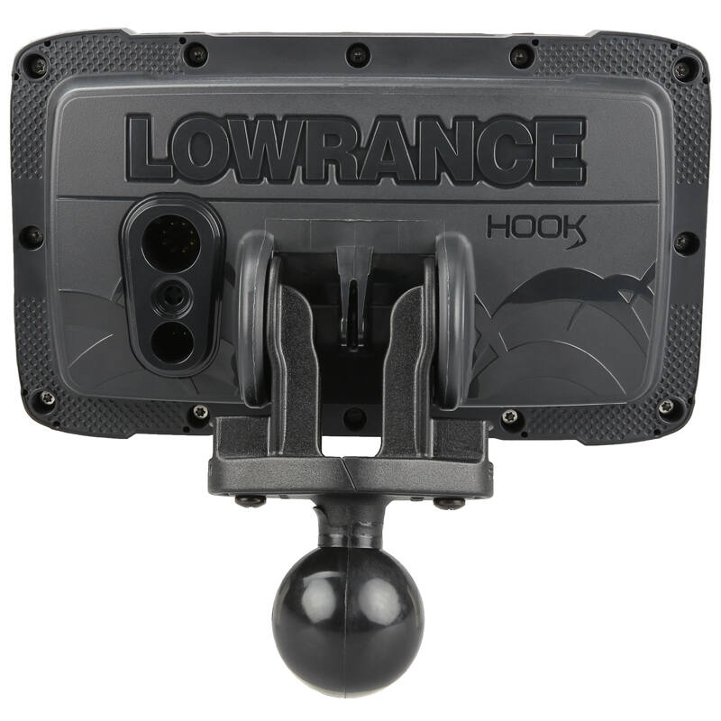 RAM-202-LO12 RAM® Mount with Lowrance Hook² from behind