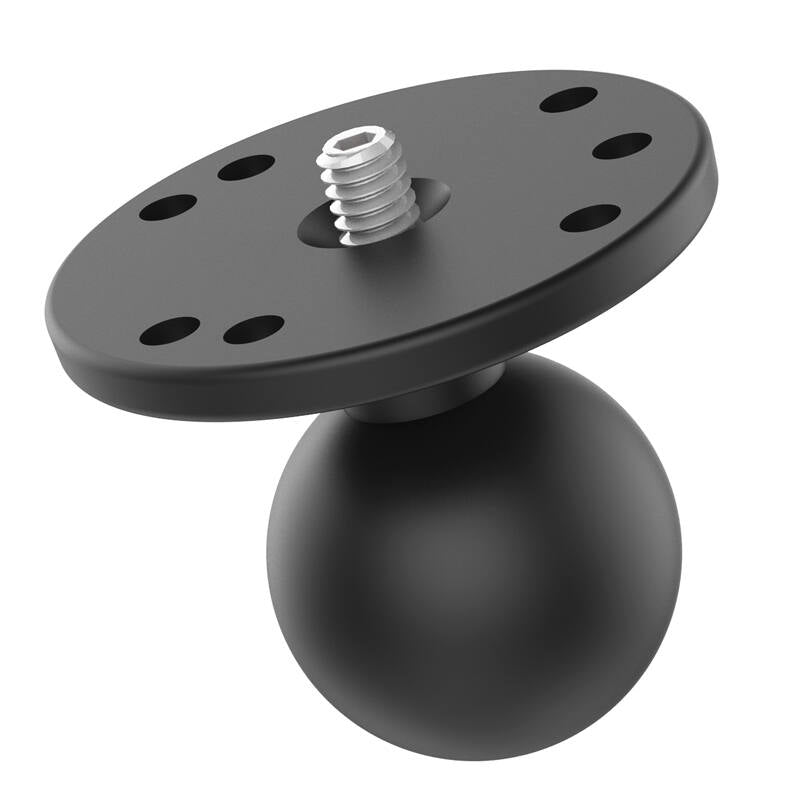 RAM-202AU RAM® Ball Adapter with Round Plate and 1/4"-20 Threaded Stud - C Size