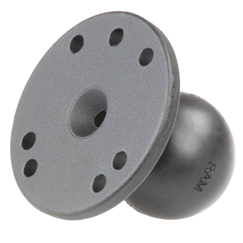 RAM Round Base (63mm diameter) - C Series (1.5" Ball) with Backing Plate