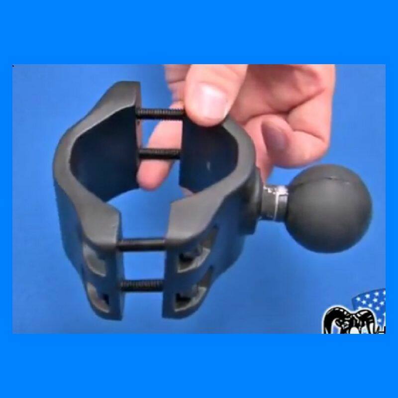 RAM-271U-2 RAM® Rail Clamp Ball Base for 50.8 to 63.5mm (2" - 2.5" Rails )