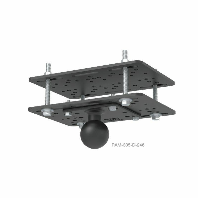 RAM-335-D-246 RAM® Lift Truck Overhead Guard Base with Ball - D Size