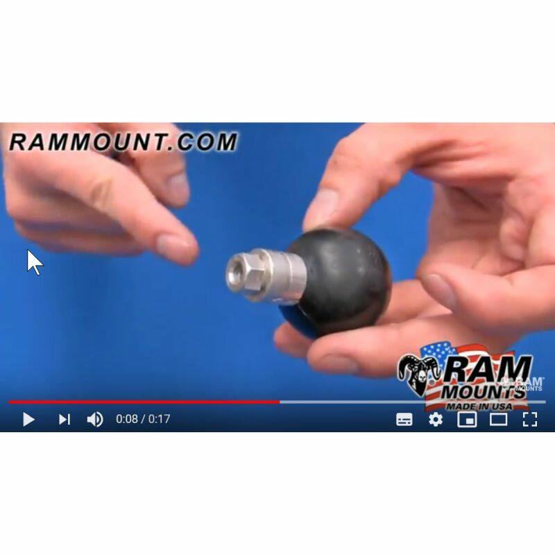 RAM-337U RAM® Ball Adapter with 1/4" - 20" Threaded Hole and Hex Post - C Size