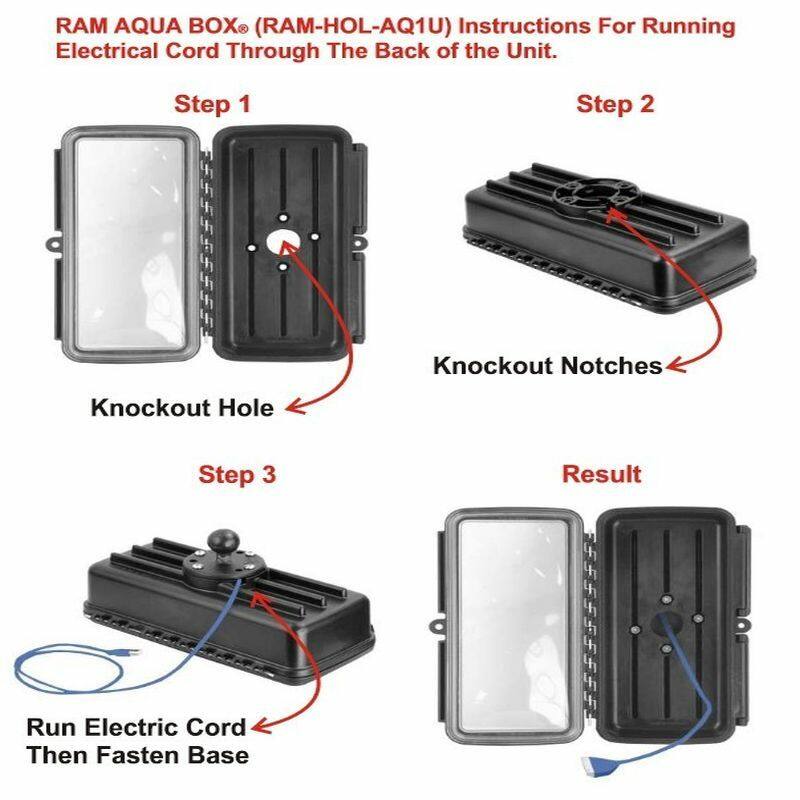 RAM Aqua Box - Large - Waterproof Sealed Enclosure - Smartphones / GPS