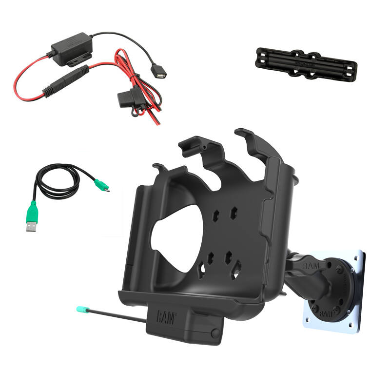 RAM-B-101-225B-SAM60P-HARU RAM® EZ-Roll'r™ Powered Mount with components