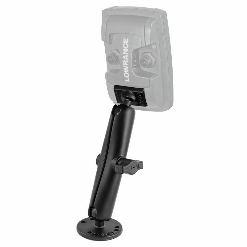 RAM-B-101-C-LO11 RAM® Double Ball Mount for Lowrance Elite-4 & Mark-4 empty