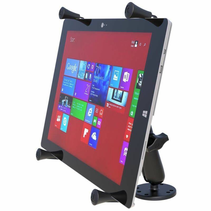 RAM-B-101-C-UN11U RAM® X-Grip® Drill-Down Double Ball Mount for 12" Tablets with Microsoft tablet