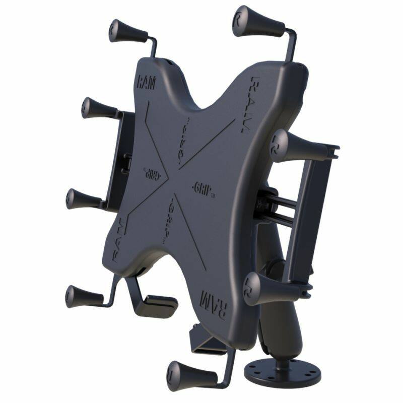 RAM-B-101-C-UN11U RAM® X-Grip® Drill-Down Double Ball Mount for 12" Tablets - empty