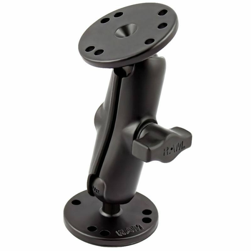 RAM-B-101U RAM® Universal Double Ball Mount with Two Round Plates - B Size Medium