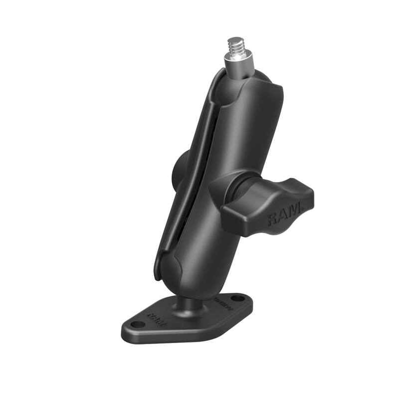 RAM-B-102-237U RAM® Double Ball Mount with Diamond Plate and 1/4"-20 Threaded Stud camera base