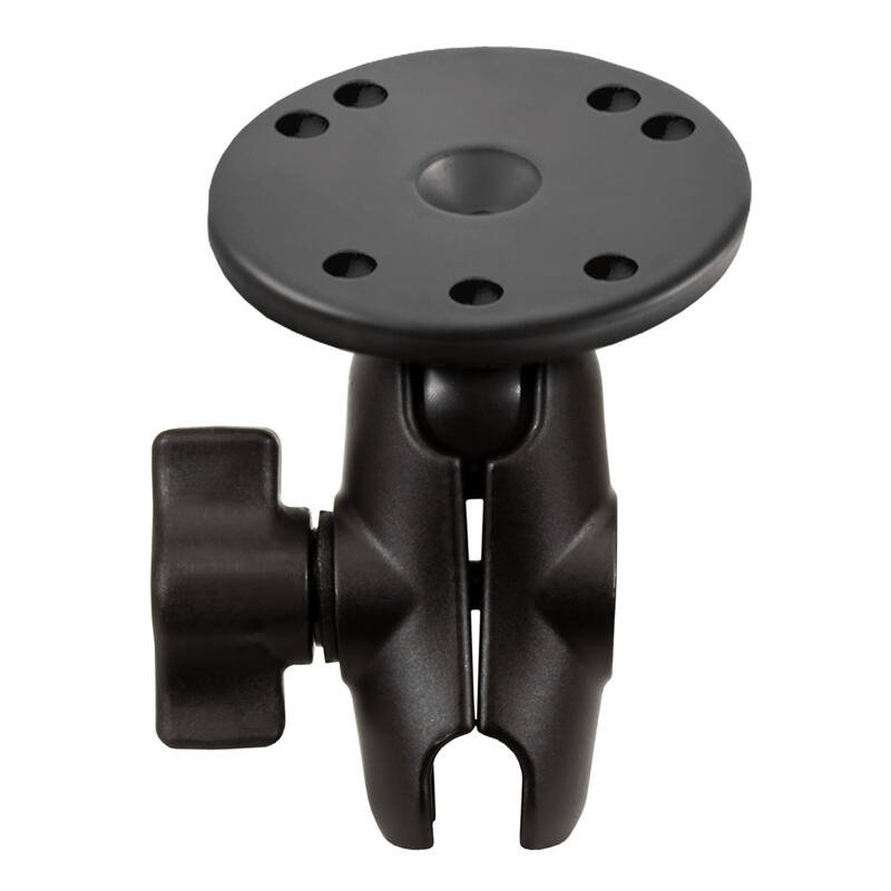 RAM-B-103U-A RAM® Double Socket Arm with Round Plate - Short arm