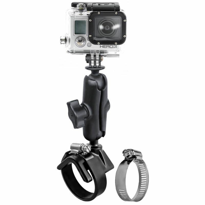RAM-B-108-GOP1U RAM® Strap Clamp Mount with Universal Action Camera Adaptor