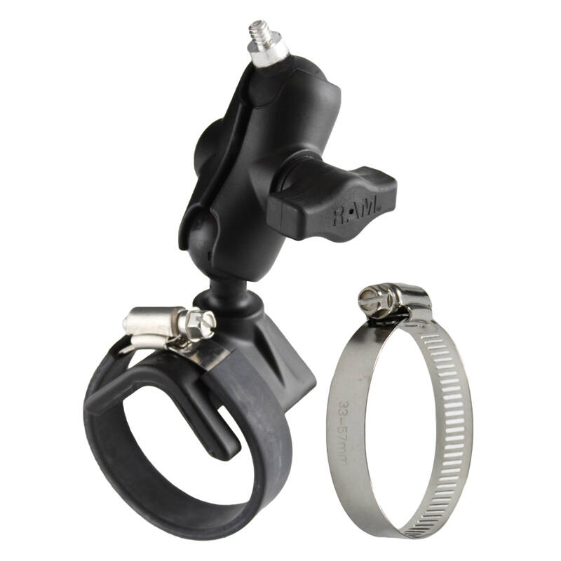 RAM-B-108B-A-237U RAM® Strap Hose Clamp Mount with 1/4"-20 Stud
