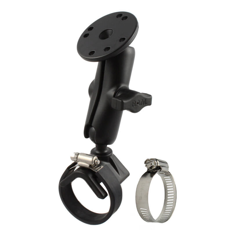 RAM Strap / Roll Bar V-Shaped base with Arm and Round Base - B Series (1" Ball)