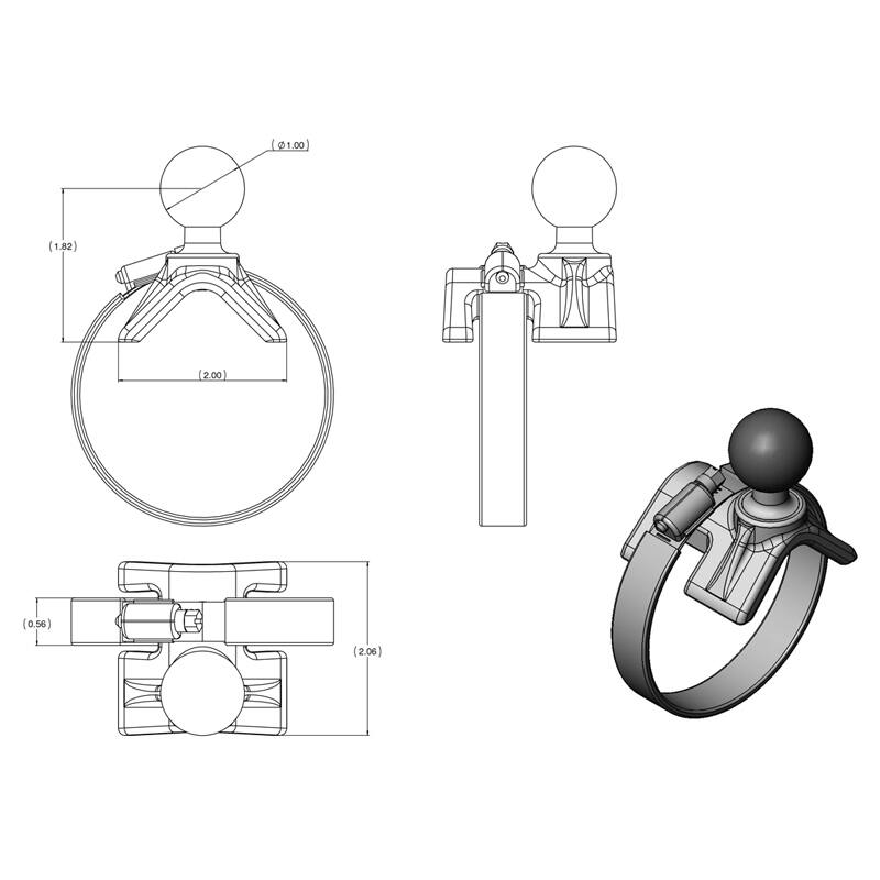 ram-b-108bu strap base