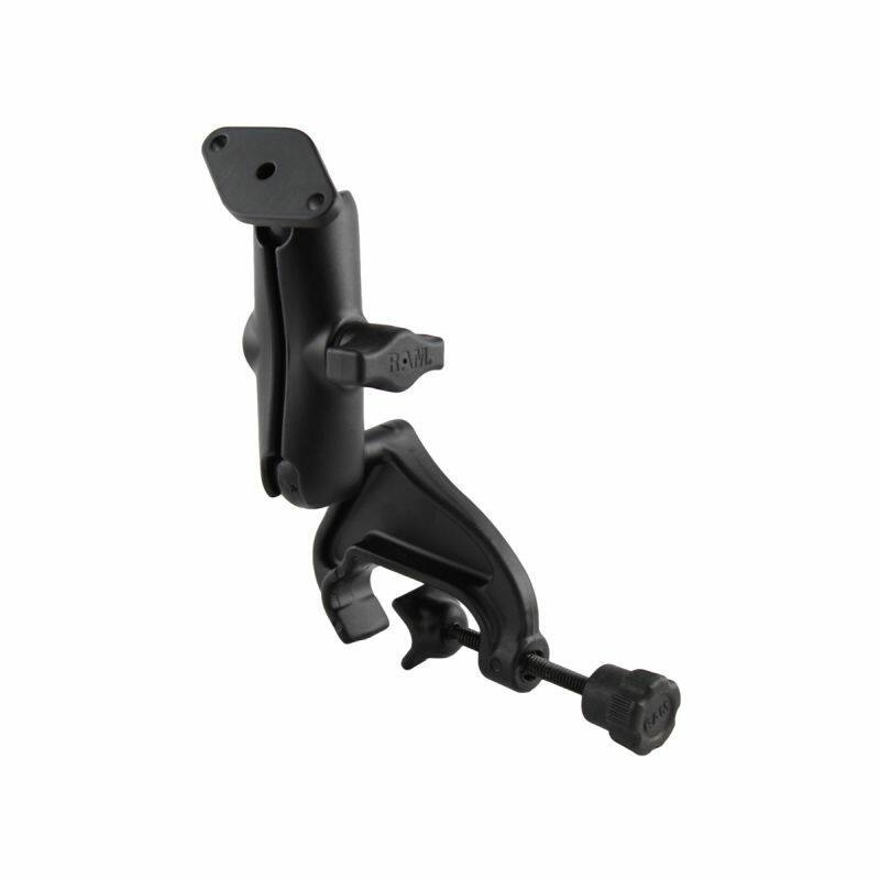 RAM-B-121-238U RAM® Double Ball Yoke Clamp Mount with Diamond Plate - Medium arm
