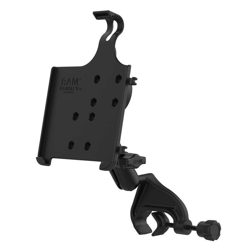 RAM-B-121-AP36U RAM® EZ-Roll'r™ Cradle with Yoke Clamp Mount for Apple iPad mini 6 empty