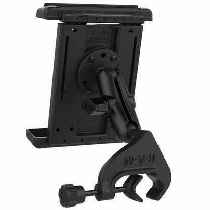 RAM Tab-Tite Cradle (8" Tablets with Case) with Yoke Clamp Base