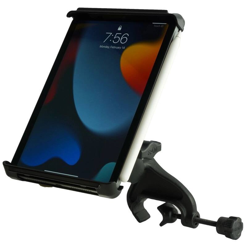 RAM-B-121-TAB2U RAM® Tab-Tite™ Yoke Clamp Mount for iPad mini Series + More
with tablet - portrait