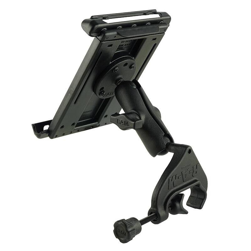 RAM-B-121-TAB2U RAM® Tab-Tite™ Yoke Clamp Mount for iPad mini Series + More
from rear
