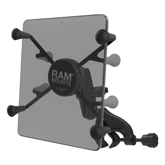 RAM-B-121-UN8U RAM® X-Grip® Mount with Yoke Clamp Base for 7"-8" Tablets