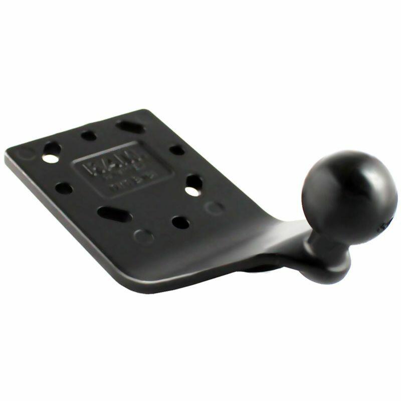 RAM-B-125BU RAM® curved extension base with 1" rubber ball from above