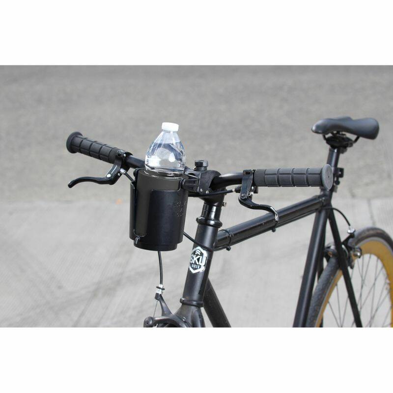 RAM-B-132-400U RAM® Level Cup™ 16oz Drink Holder with RAM® Tough-Claw™ Mount on bicycle