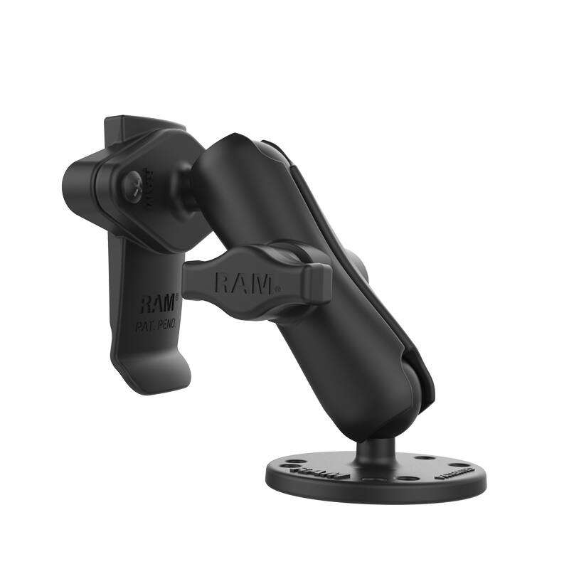 RAM-B-138-GA76U RAM® Drill-Down Mount with Garmin Spine Clip Holder rear