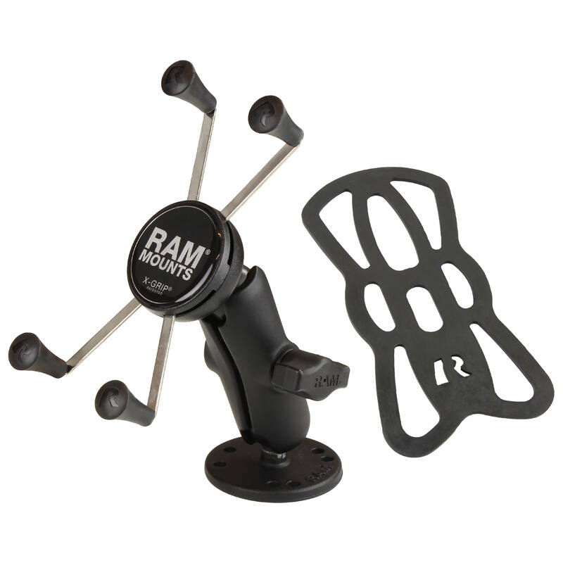 RAM-B-138-UN10 RAM® X-Grip® Large Phone Mount with Drill-Down Base with tether