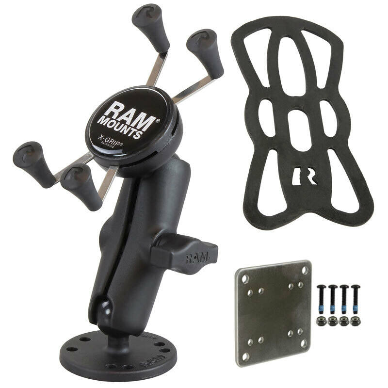 RAM-B-138-UN7-225BU RAM® X-Grip® Phone Mount with Drill-Down Base & Backer Plate