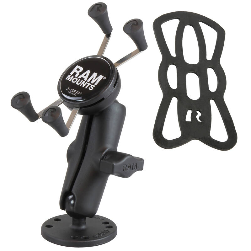 RAM-B-138-UN7U RAM® X-Grip® Phone Mount with Drill-Down Base with tether