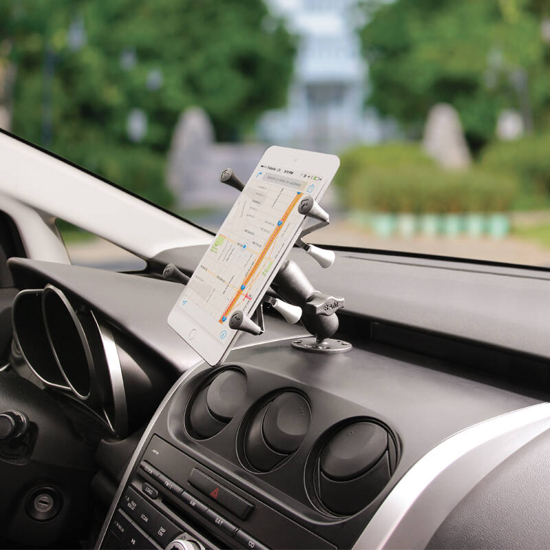 RAM-B-138-UN8U RAM® X-Grip® Universal Drill-Down Mount for 7"-8" Tablets on dashboard