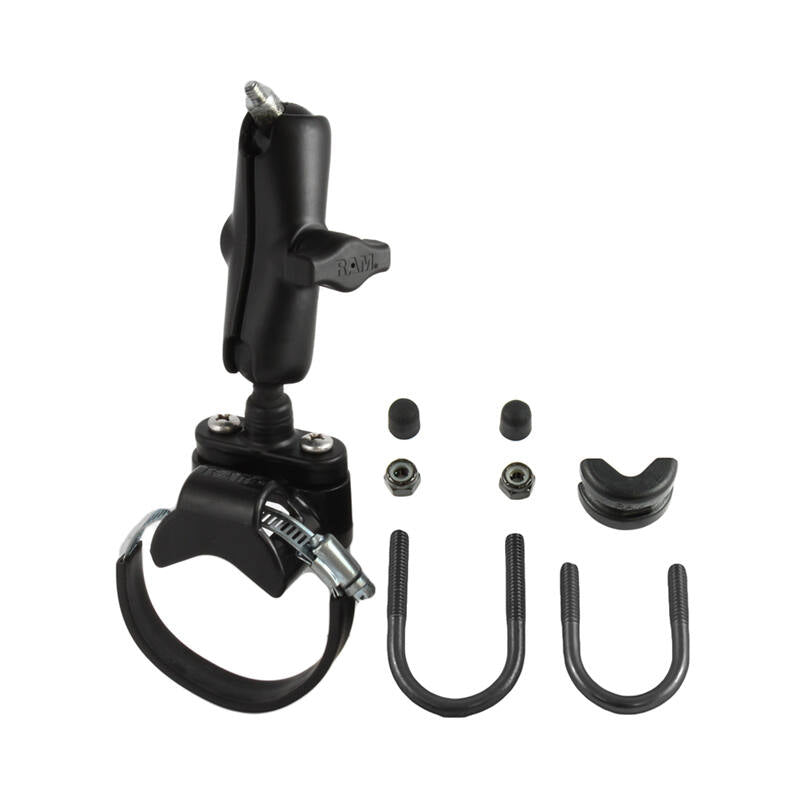 RAM-B-149Z-2-237U RAM® ATV/UTV Handlebar U-Bolt Mount with 1/4"-20 Camera Adapter