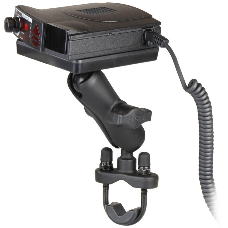 RAM-B-149Z-300-1U RAM® Power Plate™ III Radar Detector Mount with Handlebar U-Bolt Base with Radar unit
