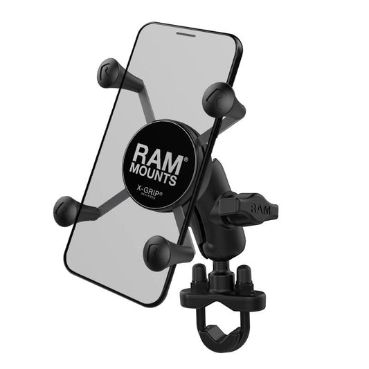 RAM-B-149Z-A-UN7U RAM® X-Grip® Phone Mount with Handlebar U-Bolt Base - Short