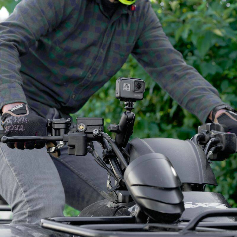 RAM Action Camera / GoPro Mount with U-Bolt Rail Handlebar Base
