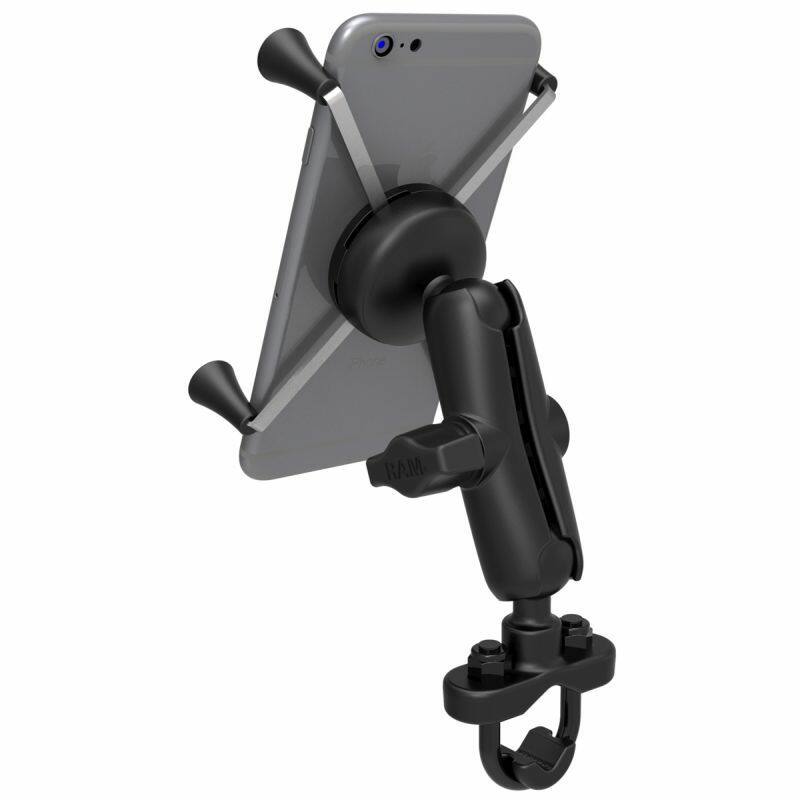 RAM-B-149Z-UN10U RAM® X-Grip® Large Phone Mount with Handlebar U-Bolt Base - Medium Arm