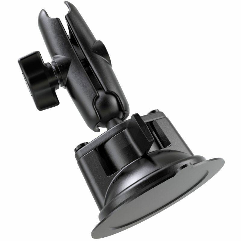 RAM-B-166-103U RAM® Twist-Lock™ Suction Cup Base with Double Socket Arm from below