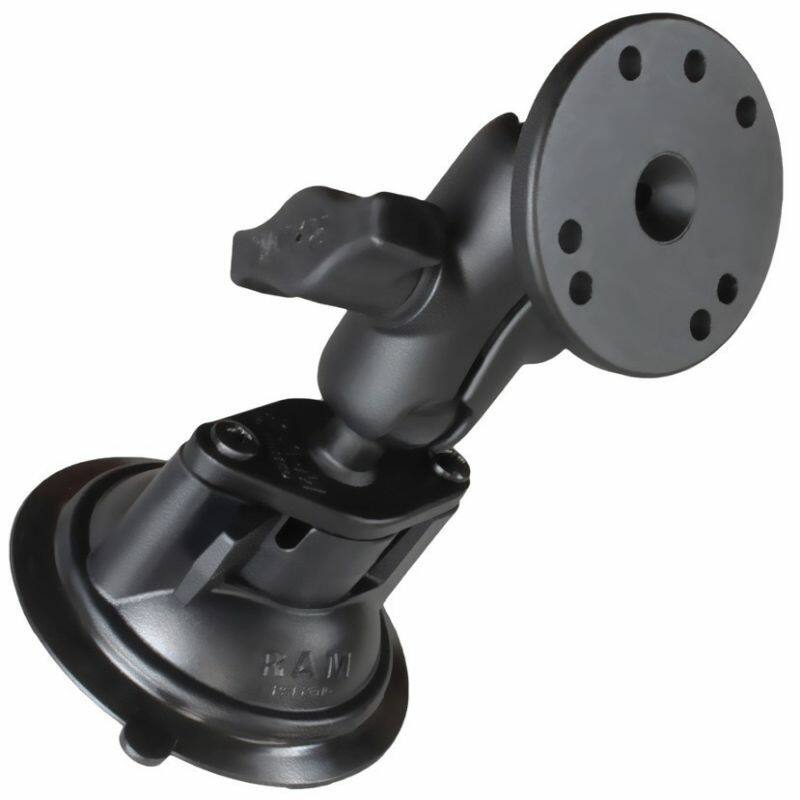 RAM® Twist-Lock™ Suction Cup Base with B Size Ball showing hole pattern