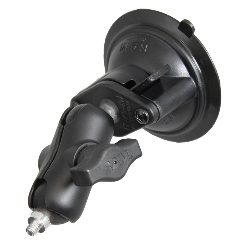 RAM-B-166-A-237U RAM® Twist-Lock™ Suction Mount with 1/4"-20 Stud - Short Arm