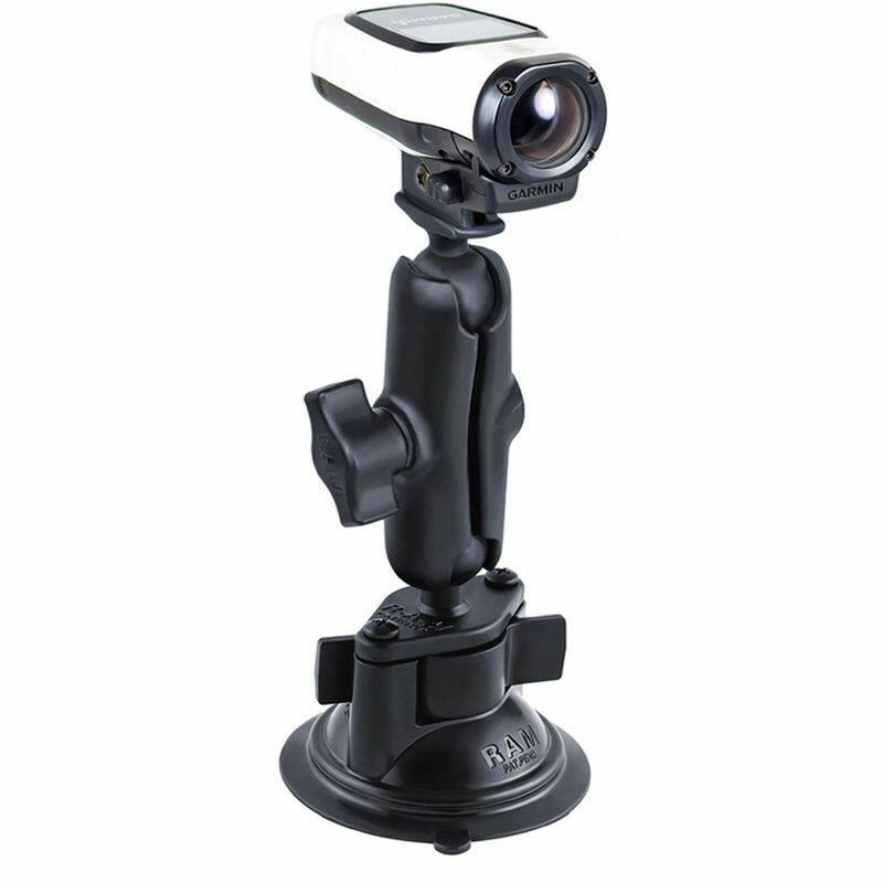 RAM-B-166-GA63U RAM® Twist-Lock™ Suction Cup Mount with Garmin VIRB™ Camera Adapter