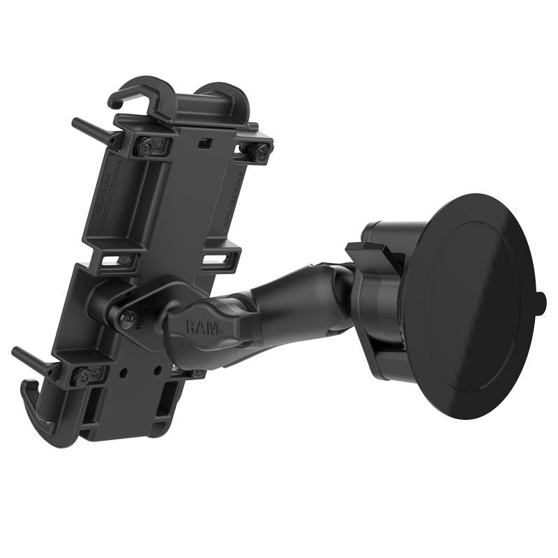 RAM-B-166-PD4U RAM® Quick-Grip™ XL Phone Mount with RAM® Twist-Lock™ Suction Cup  from rear