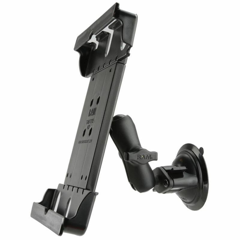 RAM-B-166-TAB20U RAM® Tab-Tite™ Suction Cup Mount for 9"-10.5" Tablets with Case from side