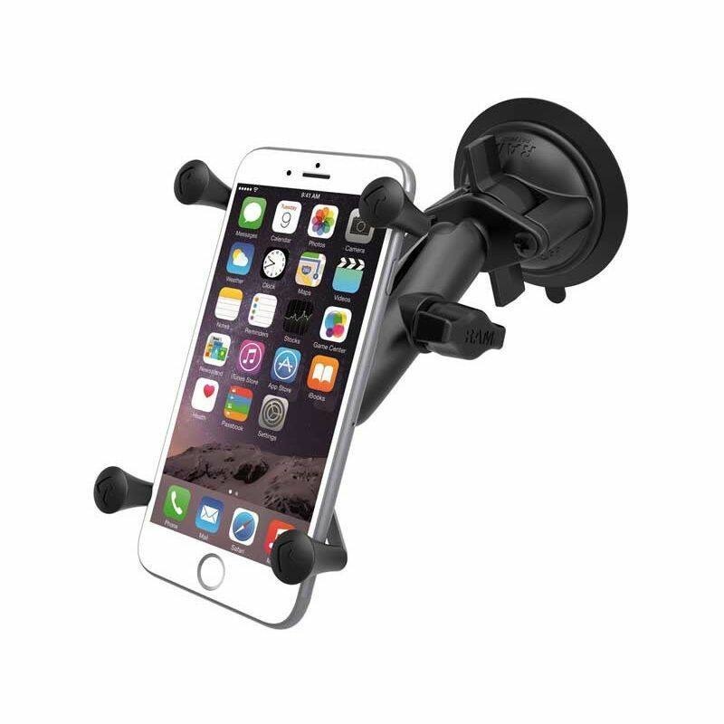 RAM-B-166-UN10U RAM® X-Grip® Large Phone Mount with RAM® Twist-Lock™ Suction Cup Base with iPhone