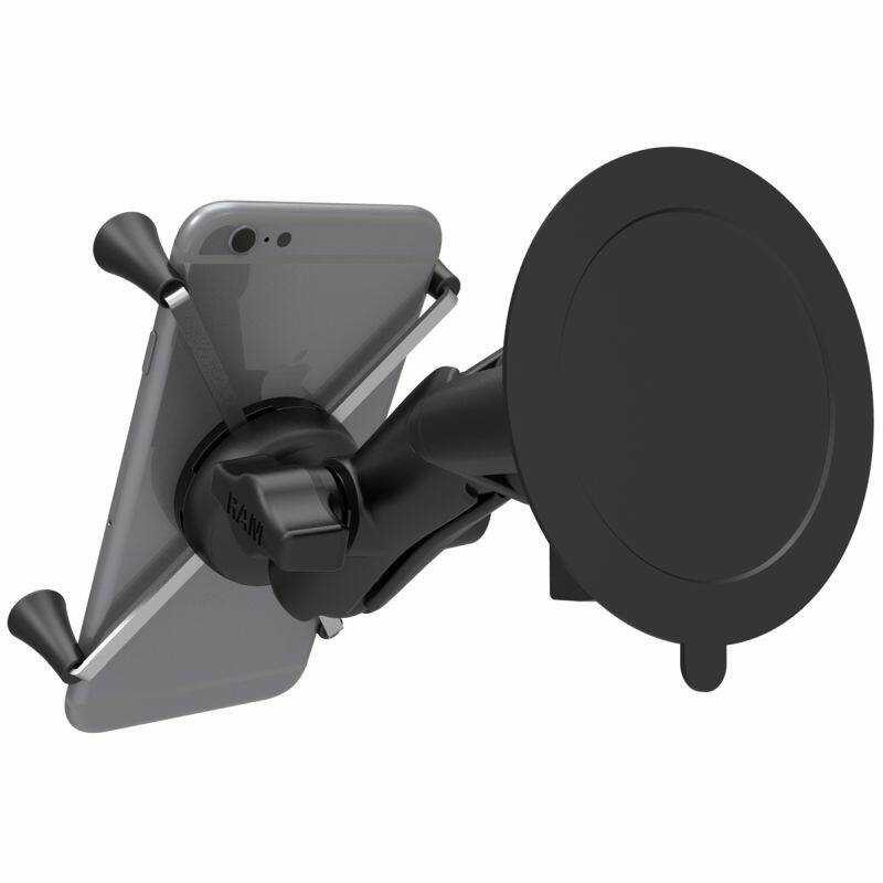 RAM-B-166-UN10U RAM® X-Grip® Large Phone Mount with RAM® Twist-Lock™ Suction Cup Base from rear