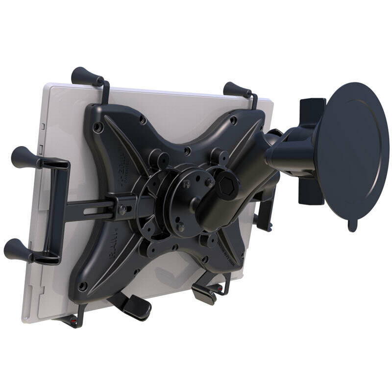 RAM-B-166-UN11U RAM® X-Grip® Large Tablet Mount with RAM® Twist-Lock™ Suction Cup Base from rear
