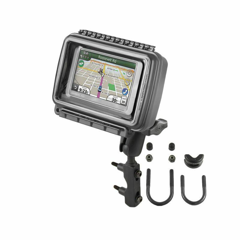 RAM-B-174-AQ6U RAM Aqua Box® with Brake/Clutch Reservoir Mount for Medium Wide Devices with GPS