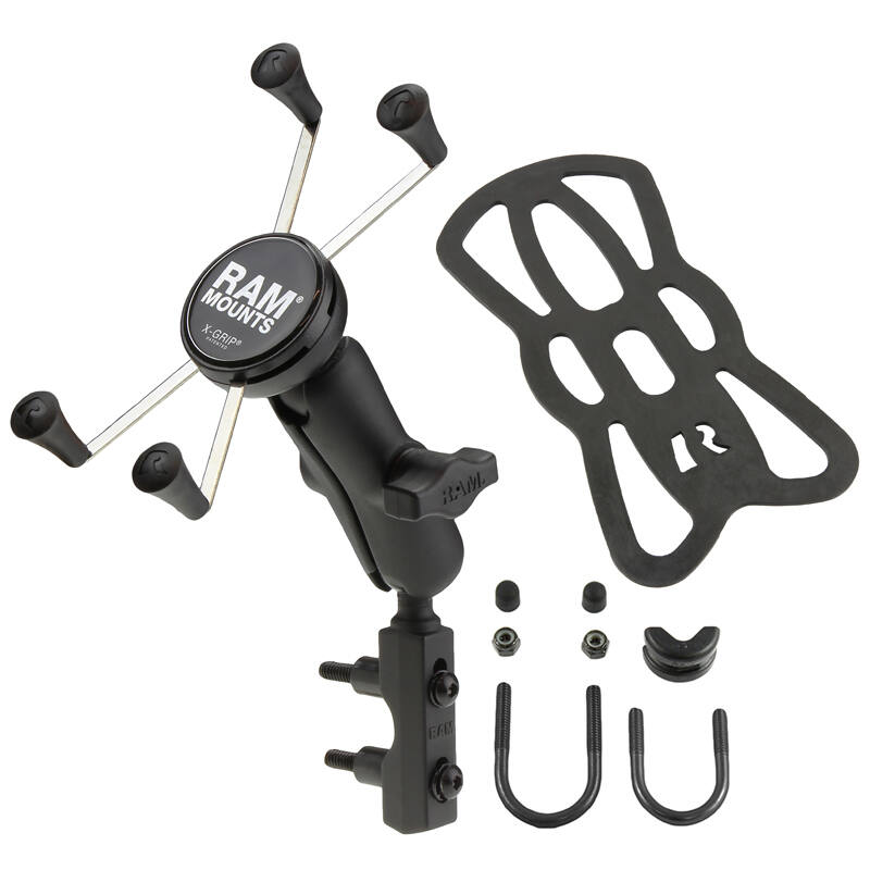 RAM-B-174-UN10U RAM® X-Grip® Large Phone Mount with Brake/Clutch Reservoir Base with tether
